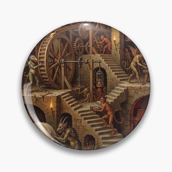 Item preview, Infernal Torture Cavern after Hieronymus Bosch and Bruegel designed and sold by Vintage Designs +.