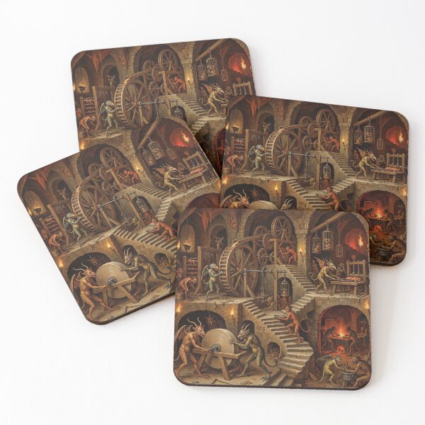 Item preview, Infernal Torture Cavern after Hieronymus Bosch and Bruegel designed and sold by Vintage Designs +.
