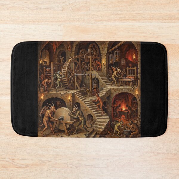 Item preview, Infernal Torture Cavern after Hieronymus Bosch and Bruegel designed and sold by Vintage Designs +.