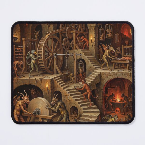 Item preview, Infernal Torture Cavern after Hieronymus Bosch and Bruegel designed and sold by Vintage Designs +.