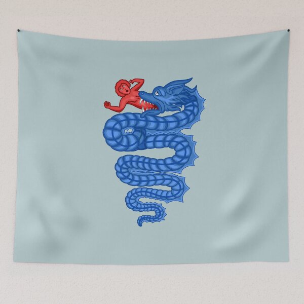 Item preview, Sea dragon from the flag of the Lordship of Milan during the Spanish Empire - Europe / Spain designed and sold by cvelasco88.