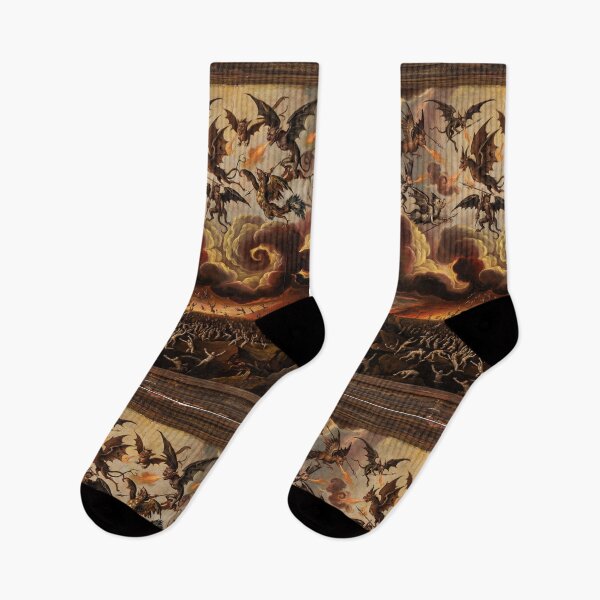 Item preview, Apocalyptic Air War after Hieronymus Bosch and Bruegel designed and sold by Vintage Designs +.