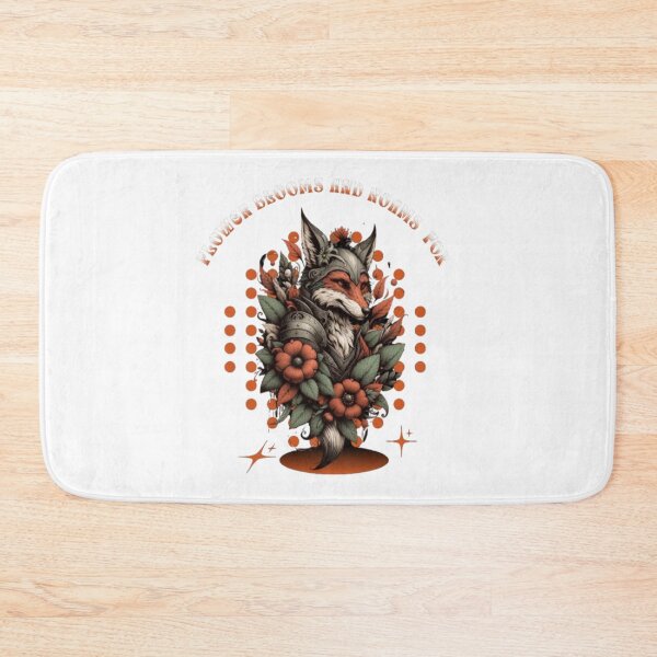 Artikelvorschau, Floral Fox – Vintage Boho Art entworfen und verkauft von BoldLines StuDio.