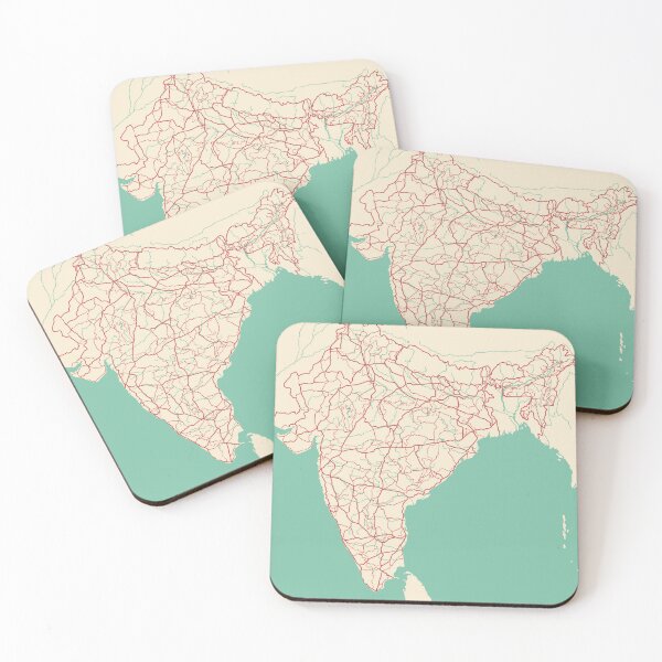 Item preview, India Map Illustration designed and sold by MapsByLeo.