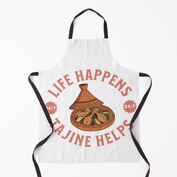 Item preview, Life Happens, Tajine Helps – Funny Moroccan Food Design designed and sold by TheOrthoDoctor.