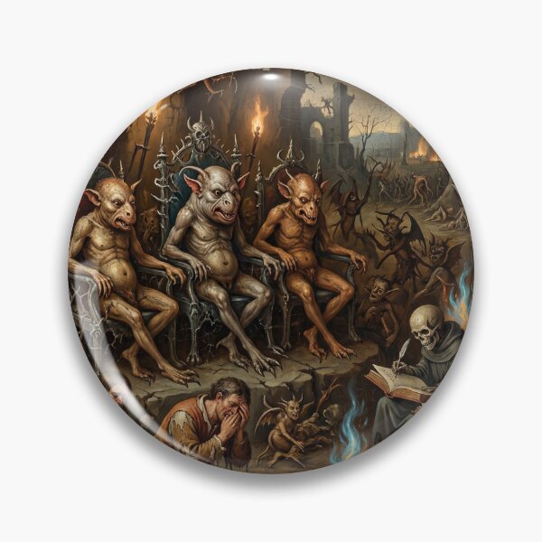 Item preview, Copy of Damnation Garden after Hieronymus Bosch and Bruegel designed and sold by Vintage Designs +.