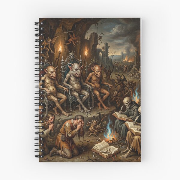 Item preview, Copy of Damnation Garden after Hieronymus Bosch and Bruegel designed and sold by Vintage Designs +.