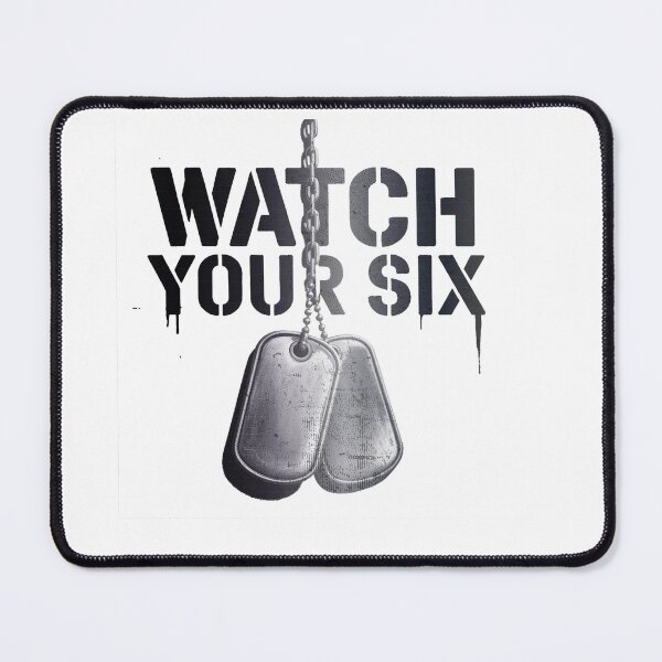 Item preview, Watch Your Six Dog Tags designed and sold by Callsign 84.