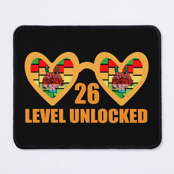 Item preview, Level 26 Unlocked – Gamer Birthday Fun designed and sold by karibov.