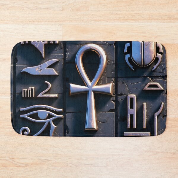 Item preview, Cyberpunk Egyptian Hieroglyphics, symmetrical textures (image size 8320x12480) designed and sold by Digital-Davinci.