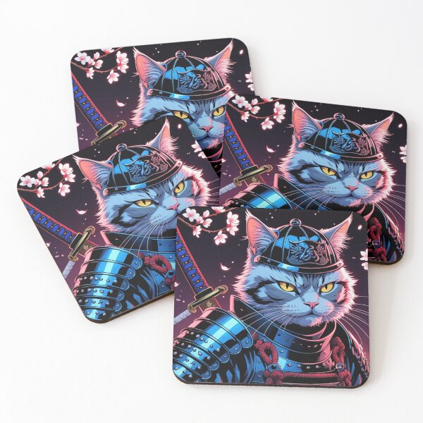Item preview, Samurai Cat Warrior designed and sold by Velora_art01.