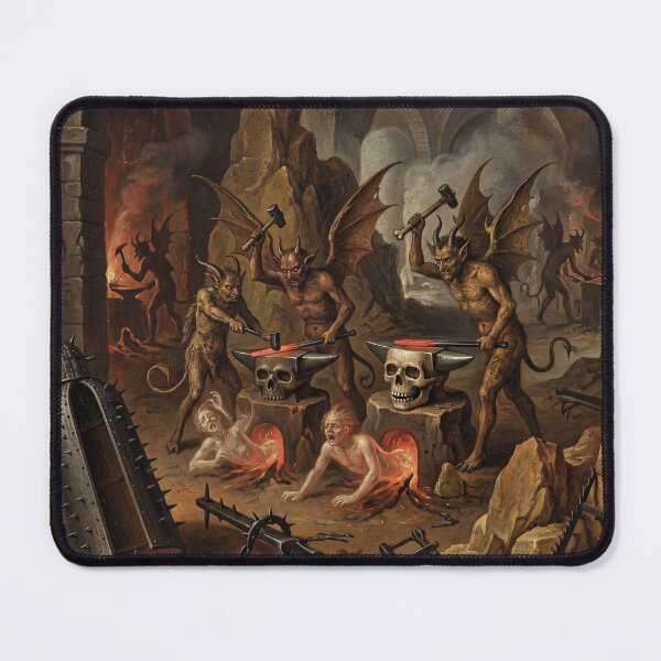Item preview, Infernal Forge after Hieronymus Bosch and Pieter Bruegel designed and sold by Vintage Designs +.