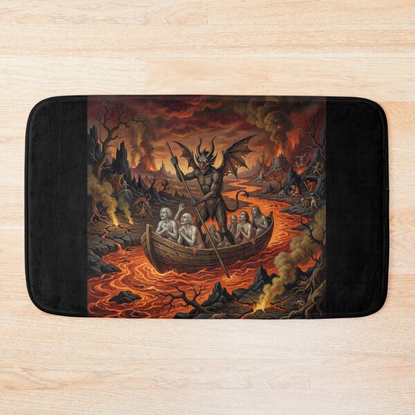 Item preview, Infernal Ferryman after Hieronymus Bosch and Pieter Bruegel designed and sold by Vintage Designs +.