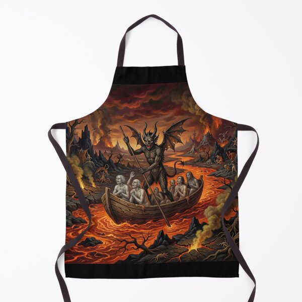 Item preview, Infernal Ferryman after Hieronymus Bosch and Pieter Bruegel designed and sold by Vintage Designs +.