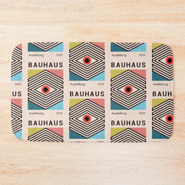 Item preview, Bauhaus Poster 1919: Geometric Eye Design with Bold Stripes and Color Blocks designed and sold by portokalis.
