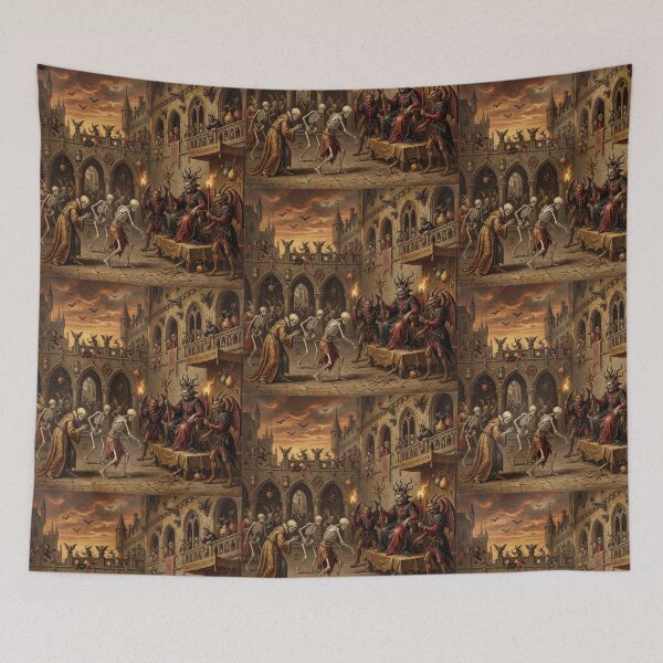 Item preview, Hellish Castle Ceremony after Hieronymus Bosch and Pieter Bruegel designed and sold by Vintage Designs +.