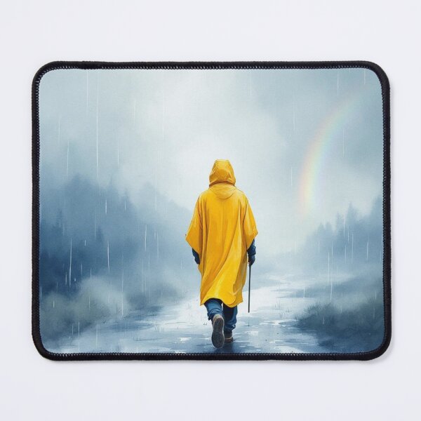 Item preview, Pilgrim in the rain (Way of St. James) designed and sold by jefboutique6150.