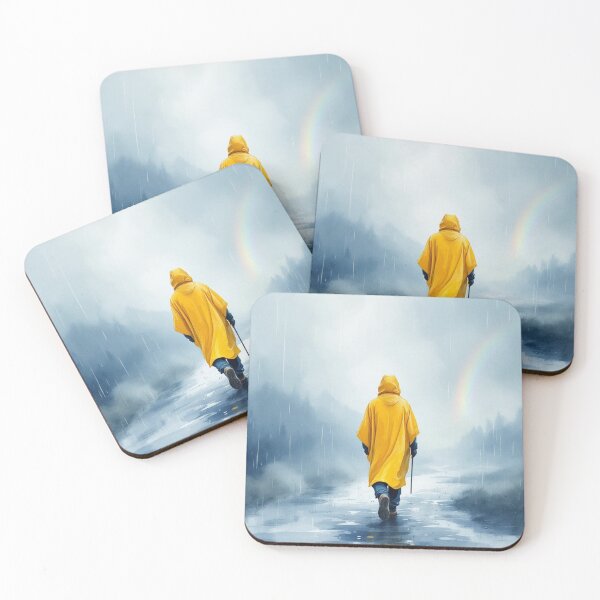 Item preview, Pilgrim in the rain (Way of St. James) designed and sold by jefboutique6150.