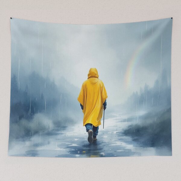 Item preview, Pilgrim in the rain (Way of St. James) designed and sold by jefboutique6150.