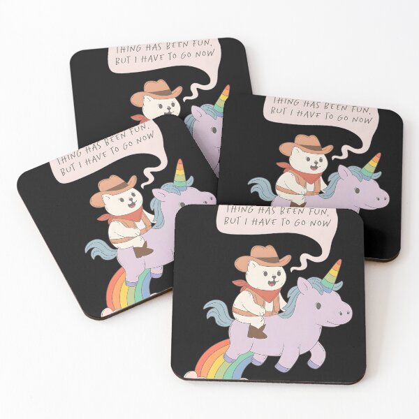 Item preview, Grownup Exit Strategy – Cowboy Cat On Unicorn designed and sold by HeathAlexander2.