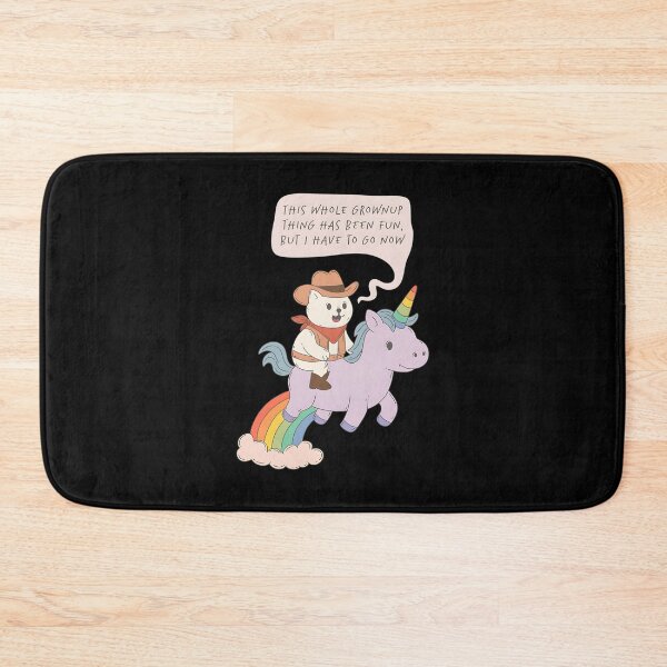 Item preview, Grownup Exit Strategy – Cowboy Cat On Unicorn designed and sold by HeathAlexander2.