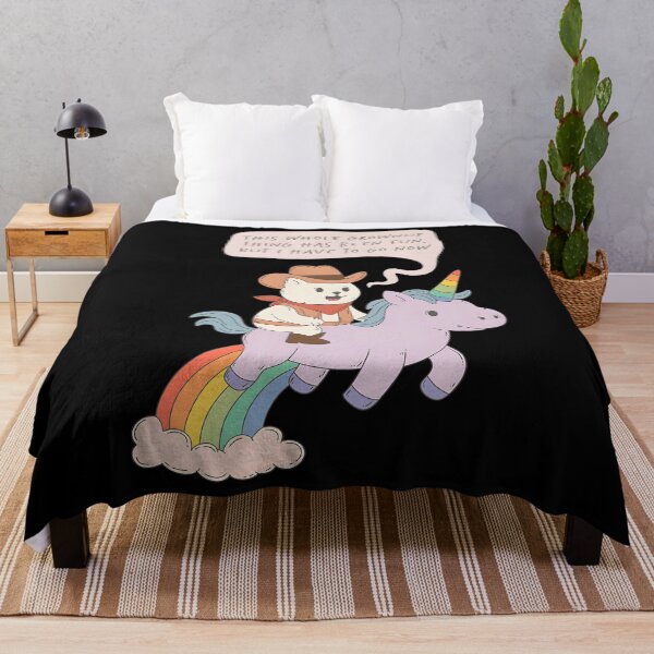 Item preview, Grownup Exit Strategy – Cowboy Cat On Unicorn designed and sold by HeathAlexander2.