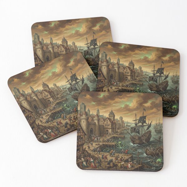 Item preview, Siege Port from hell after Hieronymus Bosch and Pieter Bruegel designed and sold by Vintage Designs +.