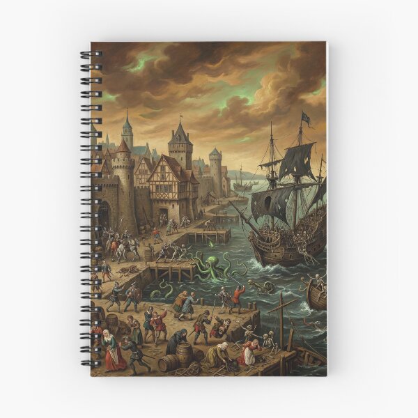 Item preview, Siege Port from hell after Hieronymus Bosch and Pieter Bruegel designed and sold by Vintage Designs +.