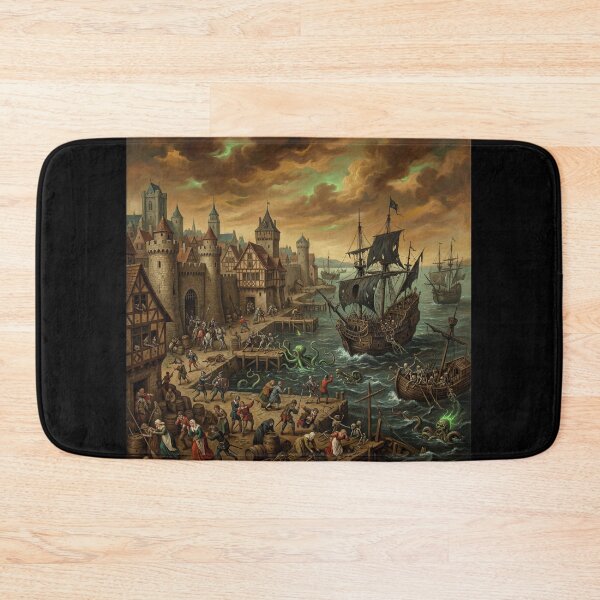 Item preview, Siege Port from hell after Hieronymus Bosch and Pieter Bruegel designed and sold by Vintage Designs +.