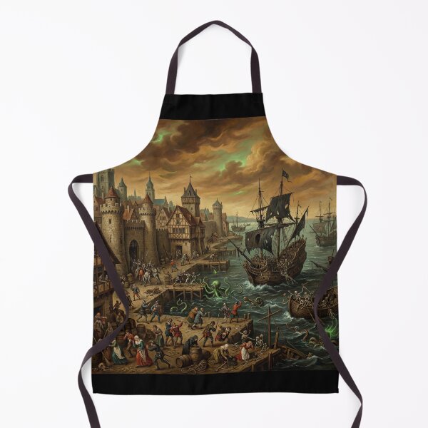Item preview, Siege Port from hell after Hieronymus Bosch and Pieter Bruegel designed and sold by Vintage Designs +.