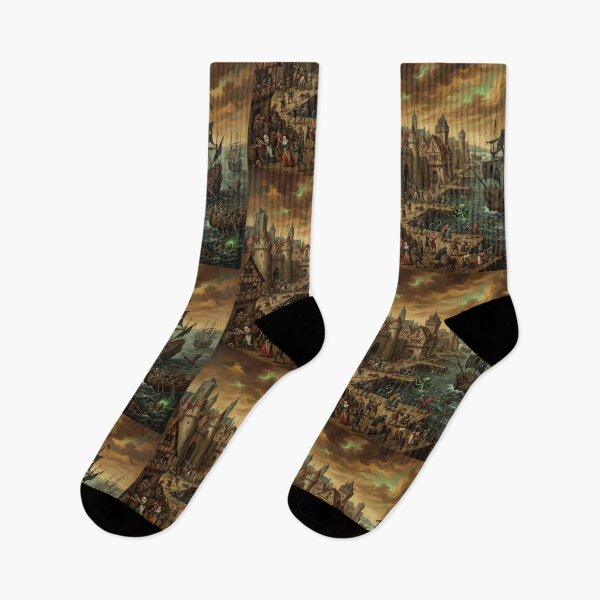 Item preview, Siege Port from hell after Hieronymus Bosch and Pieter Bruegel designed and sold by Vintage Designs +.