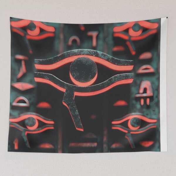 Item preview, Cyberpunk Egyptian Hieroglyphics, symmetrical textures (image size 8320x12480) designed and sold by Digital-Davinci.