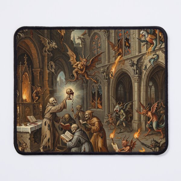 Item preview, Monastery Siege from hell after Hieronymus Bosch and Pieter Bruegel designed and sold by Vintage Designs +.