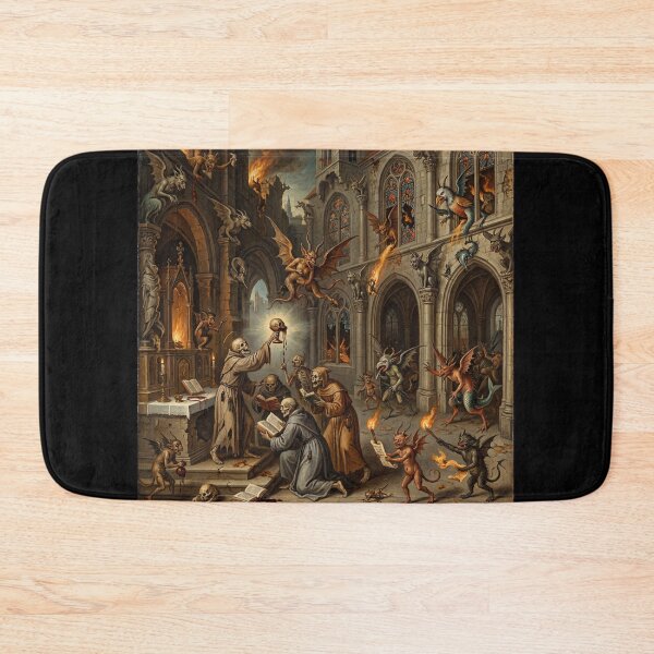 Item preview, Monastery Siege from hell after Hieronymus Bosch and Pieter Bruegel designed and sold by Vintage Designs +.