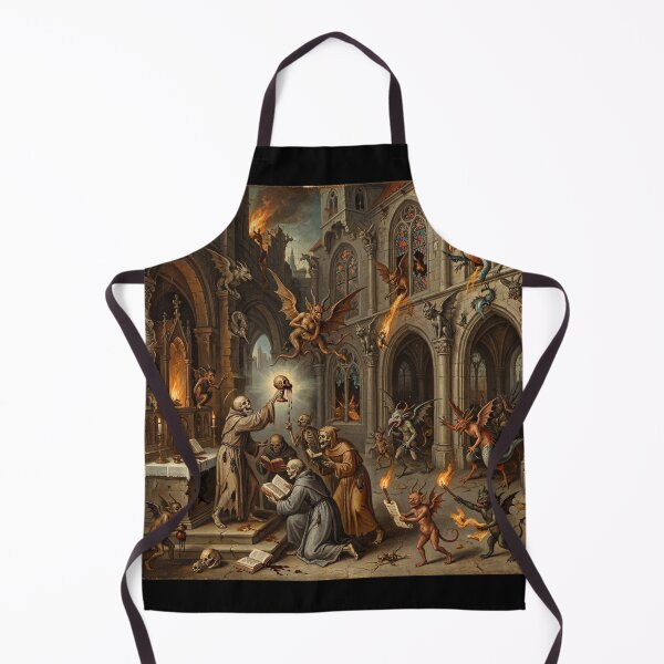 Item preview, Monastery Siege from hell after Hieronymus Bosch and Pieter Bruegel designed and sold by Vintage Designs +.