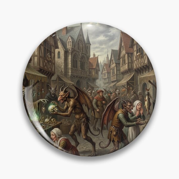 Item preview, Marketplace Supernatural Horror after Hieronymus Bosch and Pieter Bruegel designed and sold by Vintage Designs +.