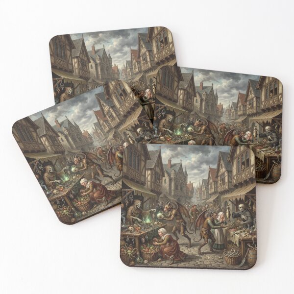 Item preview, Marketplace Supernatural Horror after Hieronymus Bosch and Pieter Bruegel designed and sold by Vintage Designs +.