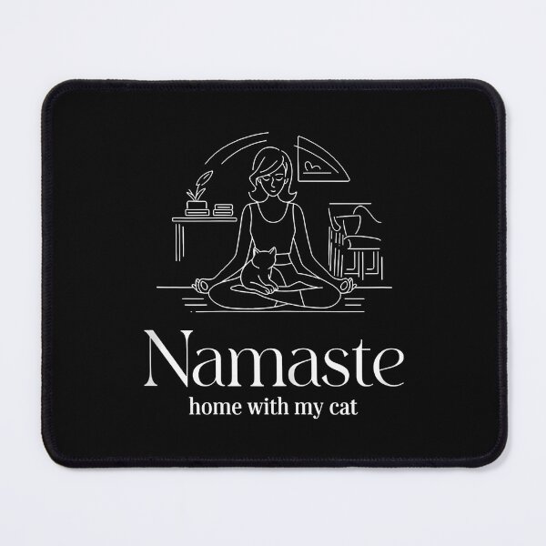 Item preview, Namaste Home With My Cat Funny Cat Lover designed and sold by AlbertaDana.