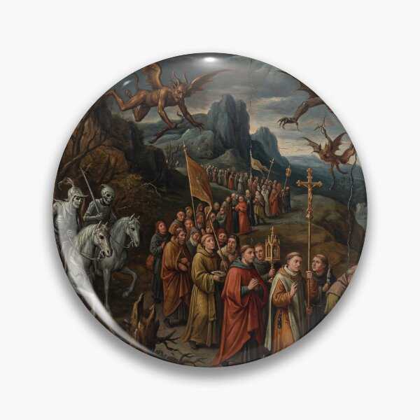 Item preview, Procession of priests Under Attack after Hieronymus Bosch and Pieter Bruegel designed and sold by Vintage Designs +.