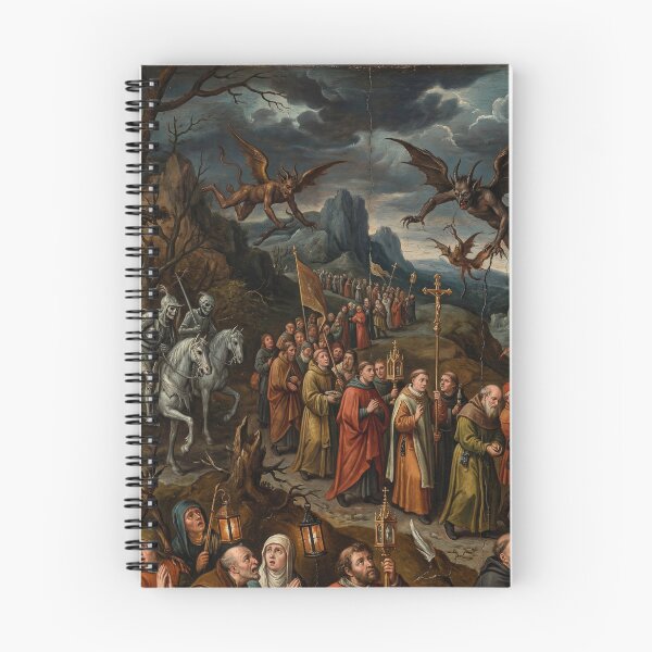 Item preview, Procession of priests Under Attack after Hieronymus Bosch and Pieter Bruegel designed and sold by Vintage Designs +.