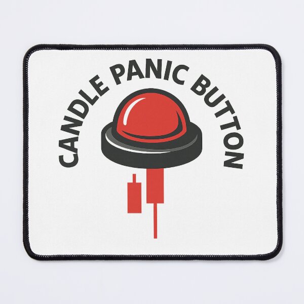 Item preview, Candle Panic Button – Trader Emergency Graphic designed and sold by techy-rrr.