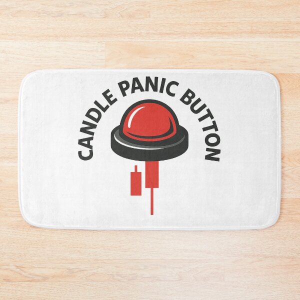 Item preview, Candle Panic Button – Trader Emergency Graphic designed and sold by techy-rrr.
