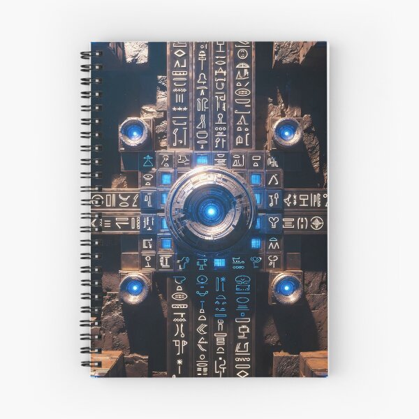 Item preview, Cyberpunk Egyptian Hieroglyphics, symmetrical textures (image size 8320x12480) designed and sold by Digital-Davinci.