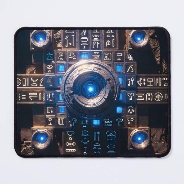 Item preview, Cyberpunk Egyptian Hieroglyphics, symmetrical textures (image size 8320x12480) designed and sold by Digital-Davinci.