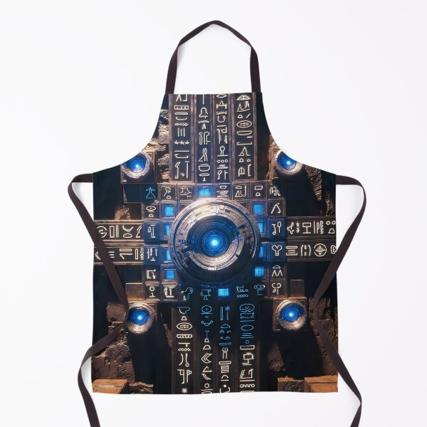 Item preview, Cyberpunk Egyptian Hieroglyphics, symmetrical textures (image size 8320x12480) designed and sold by Digital-Davinci.