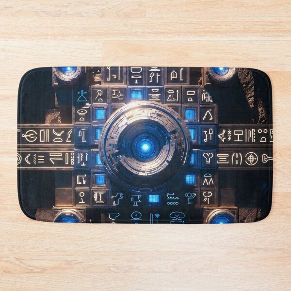 Item preview, Cyberpunk Egyptian Hieroglyphics, symmetrical textures (image size 8320x12480) designed and sold by Digital-Davinci.