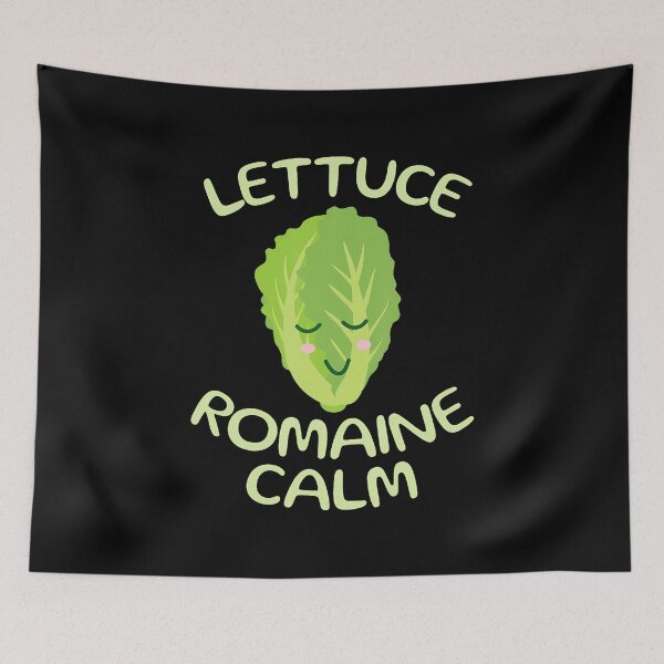 Item preview, Vegan Lettuce Romaine Calm Funny Vegetarian Vegetables Yoga designed and sold by BrandyMartha.