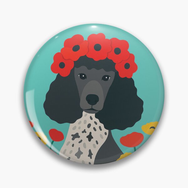 Item preview, Gracie Parti Poodle among the Poppies designed and sold by PoppeeFrost.
