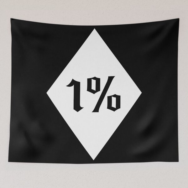Item preview, 1% MC Motif Logo Rocker Badge Motorcycle Club Outlaw designed and sold by Bearded-Viking.