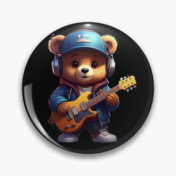 Item preview, Teddy bear playing a guitar t-shirt  designed and sold by Alicjareign.